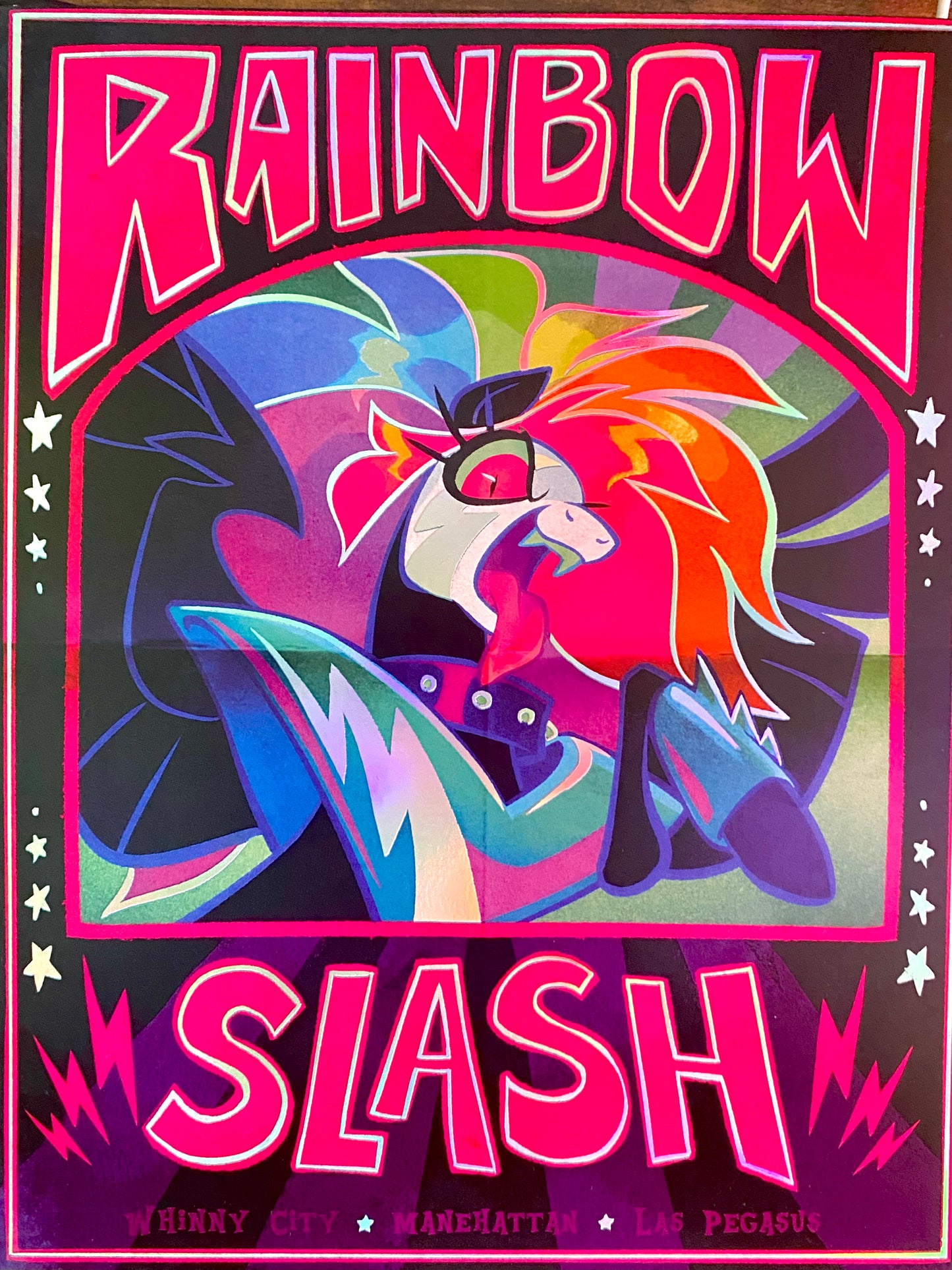 Holo Print - Rainbow Slash