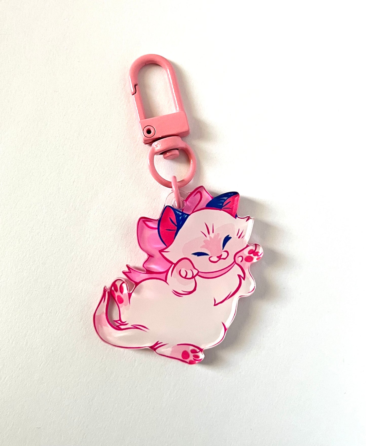 Persnickety Kitty Keychain