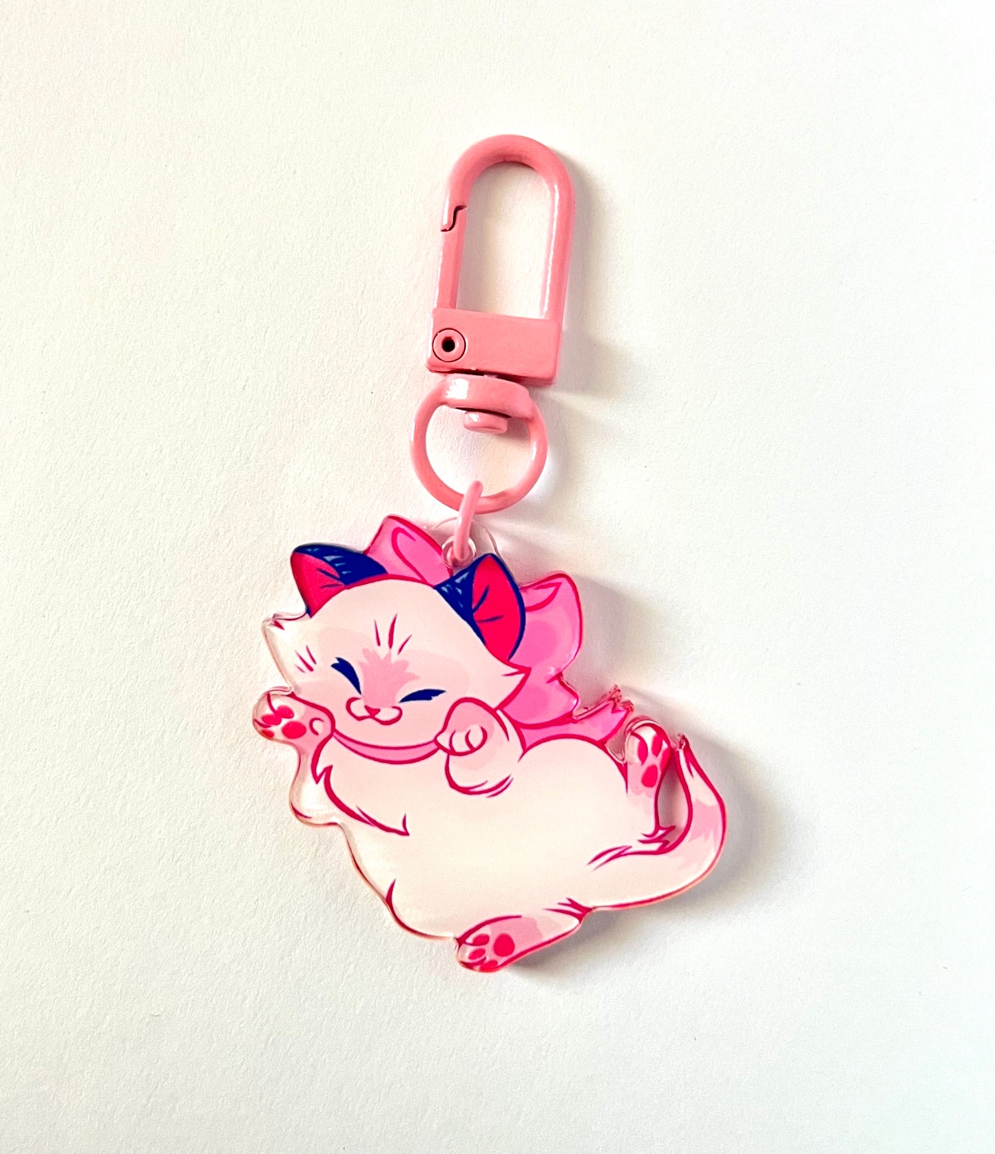 Persnickety Kitty Keychain