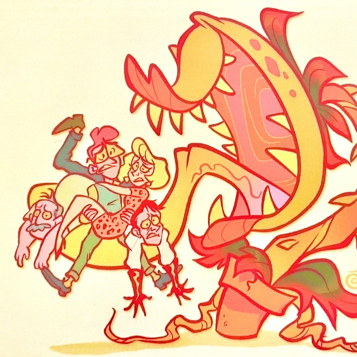 Mean! Green! Bad! Print (5x7”)