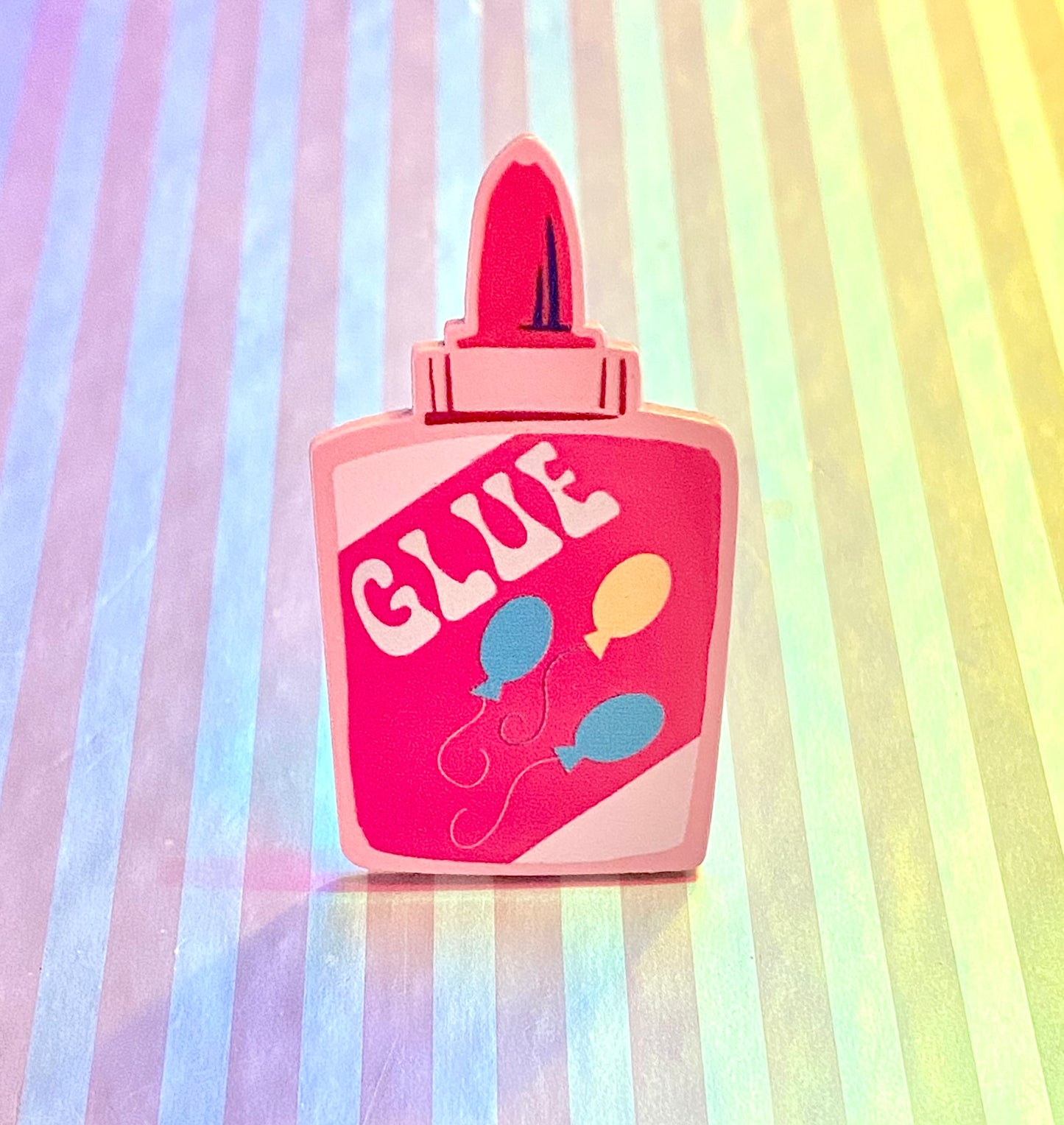 Friendship is the Glue Pin - Pink