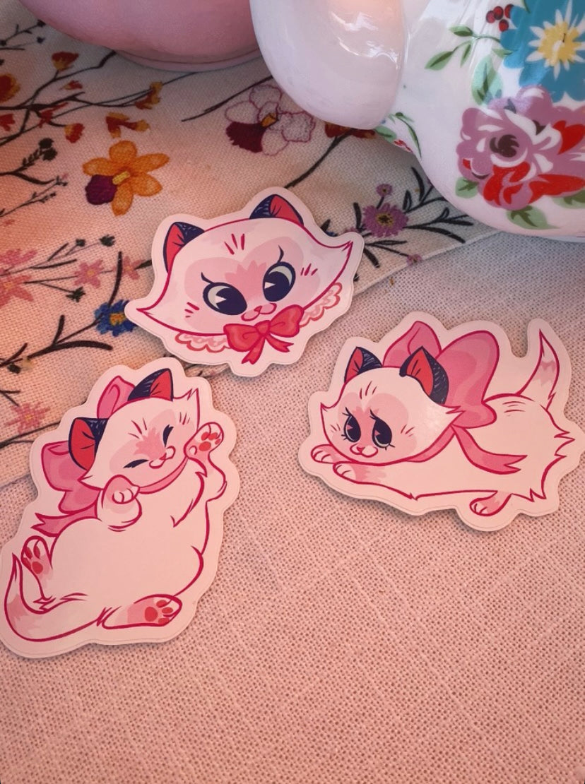 Pink Kitten Sticker Pack