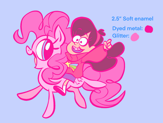 a[PREORDER] Pinkie + Mabel - Gravity Foals