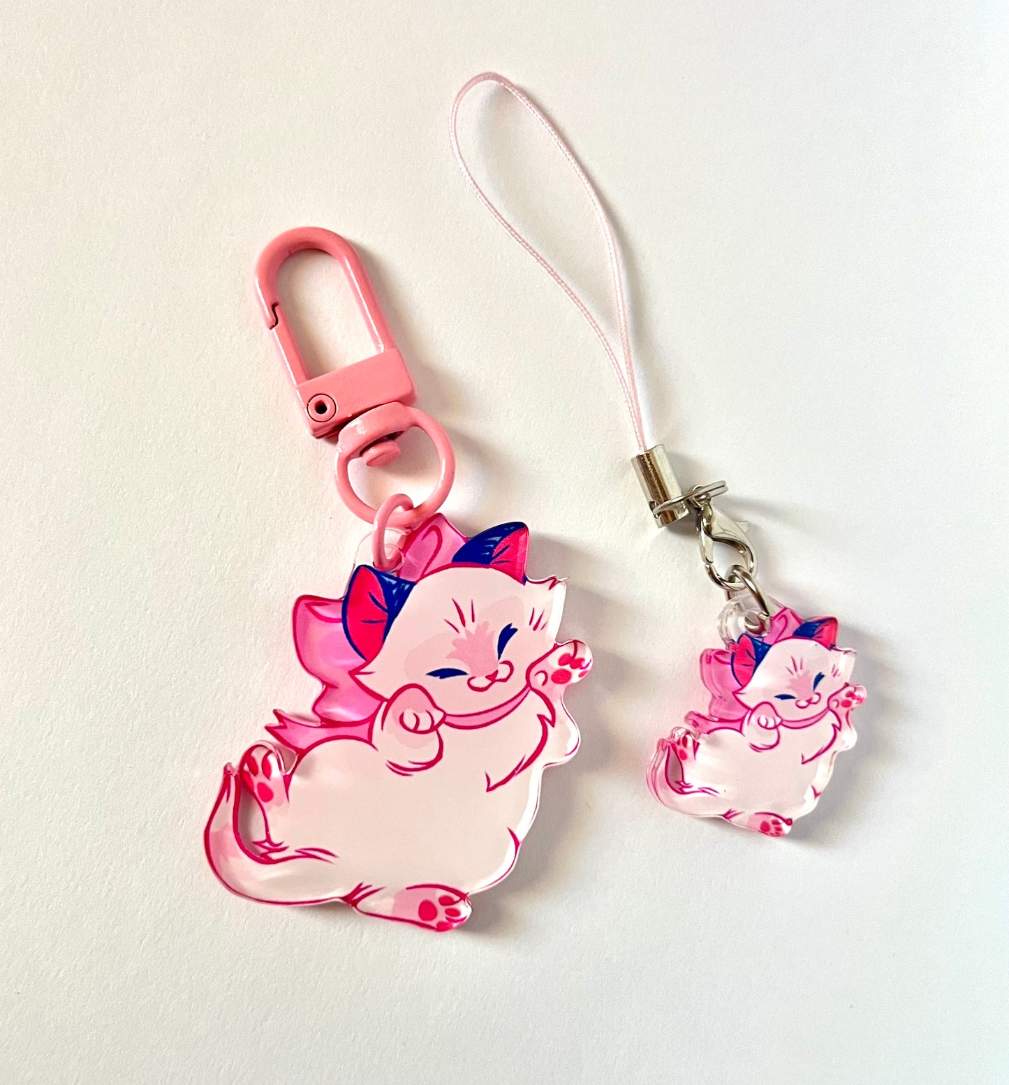 Persnickety Kitty Keychain
